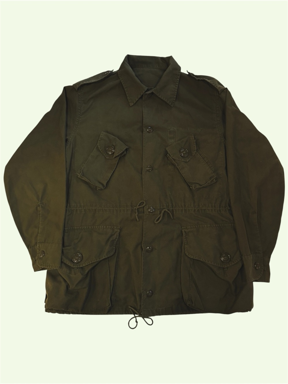 Vintage 80s Canadian Military Combat Coat Lightweight L/W MK II Jacket Size 7142